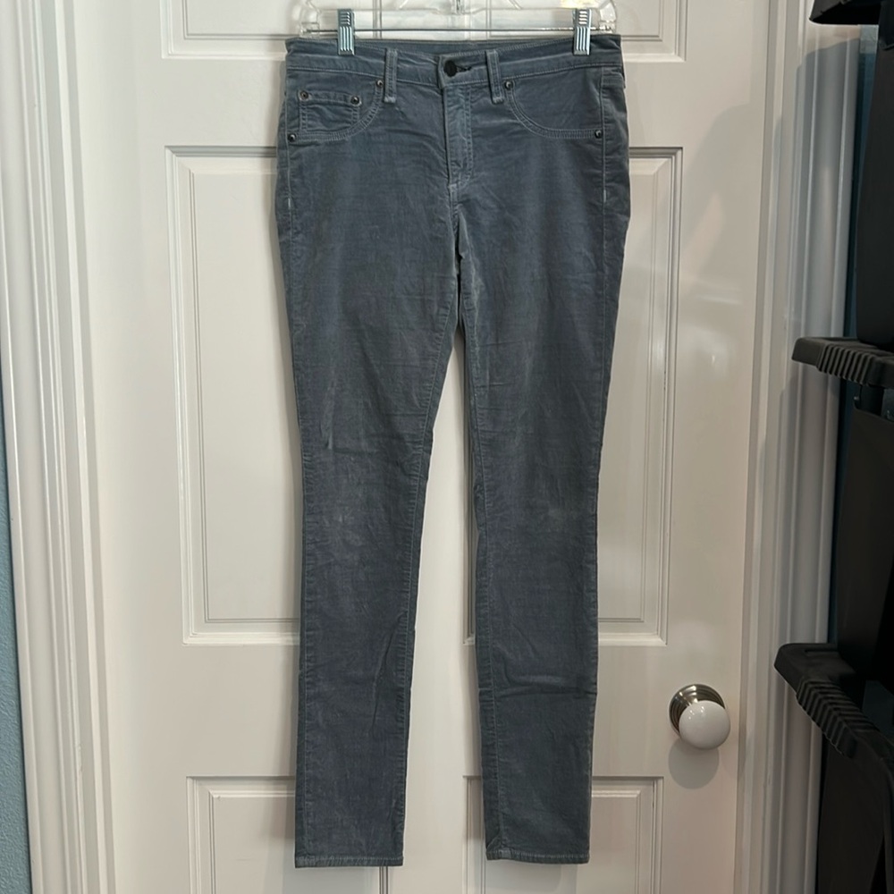 Rag & bone/Jean gray velvet skinny jeans size 28